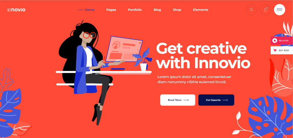 Innovio Landing Page Theme
