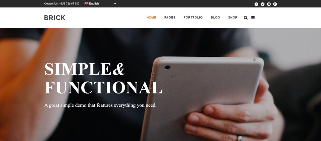 Brick – Digital Agency WordPress Themes