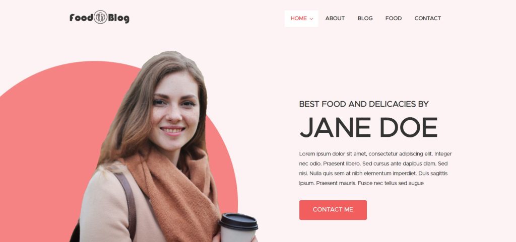 Food Blog - WordPress Food Blog Theme