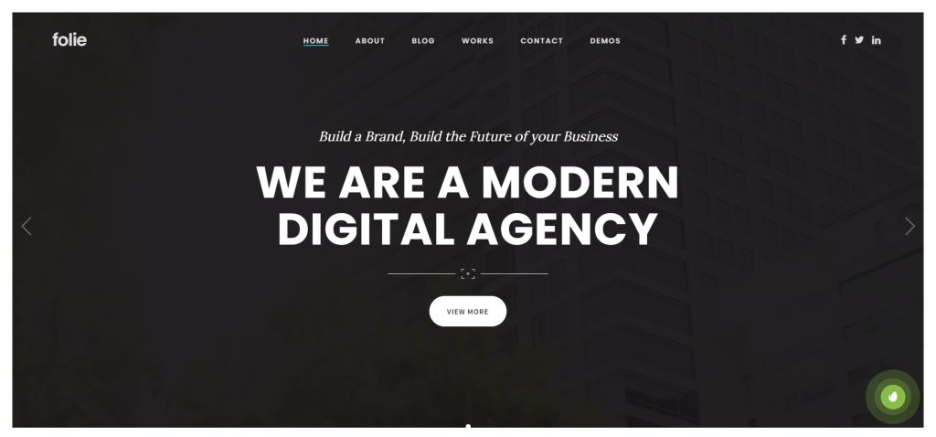 Folie – Web Design WordPress Theme