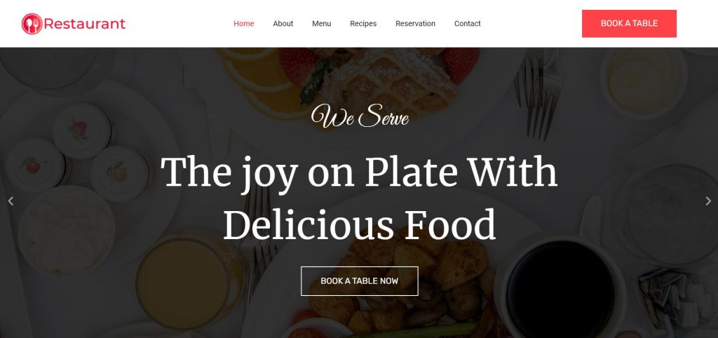 WordPress Restaurant Theme