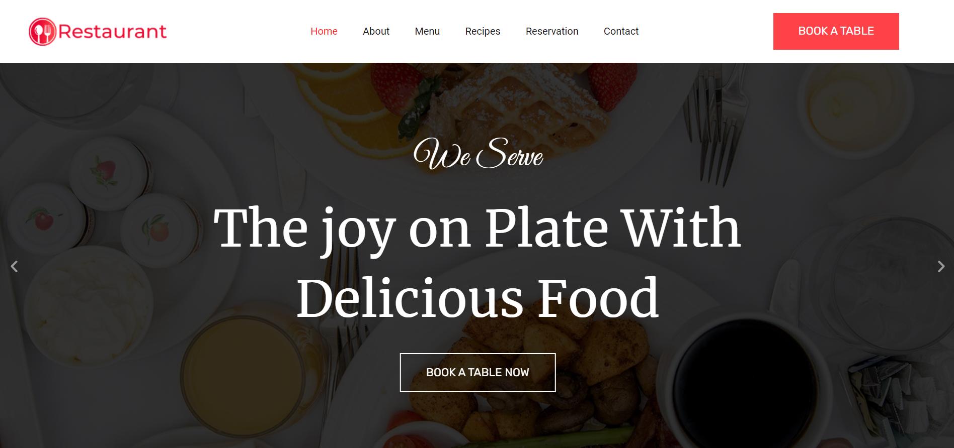 WordPress Restaurant Theme