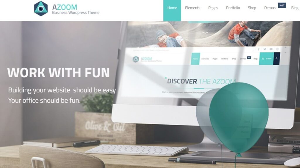 Azoom WordPress theme