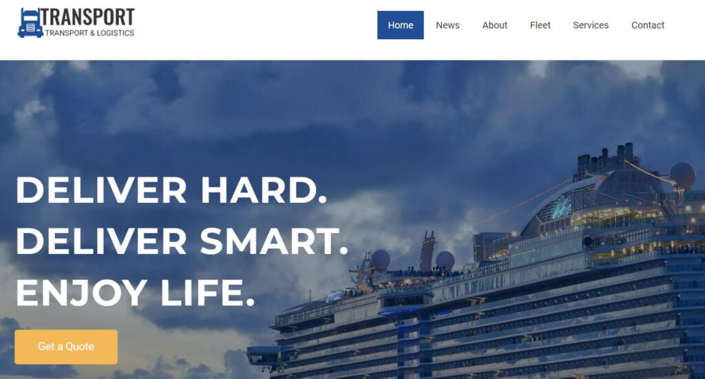 Responsive Transport template