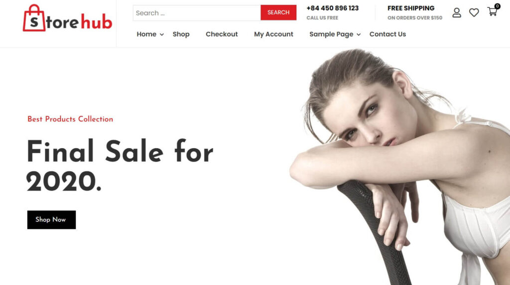 Store Hub Drag and Drop WordPress Theme