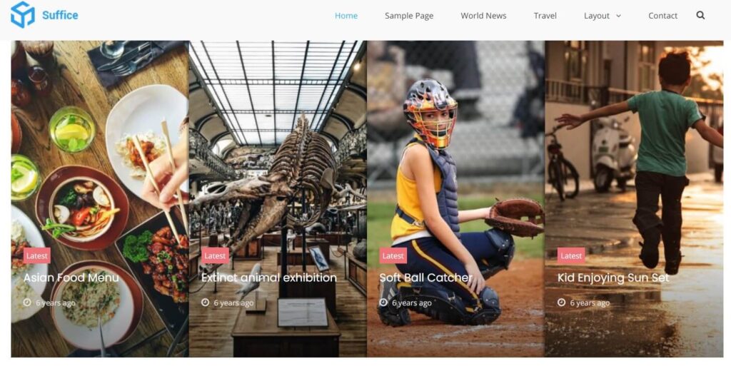 Suffice drag and drop WordPress theme