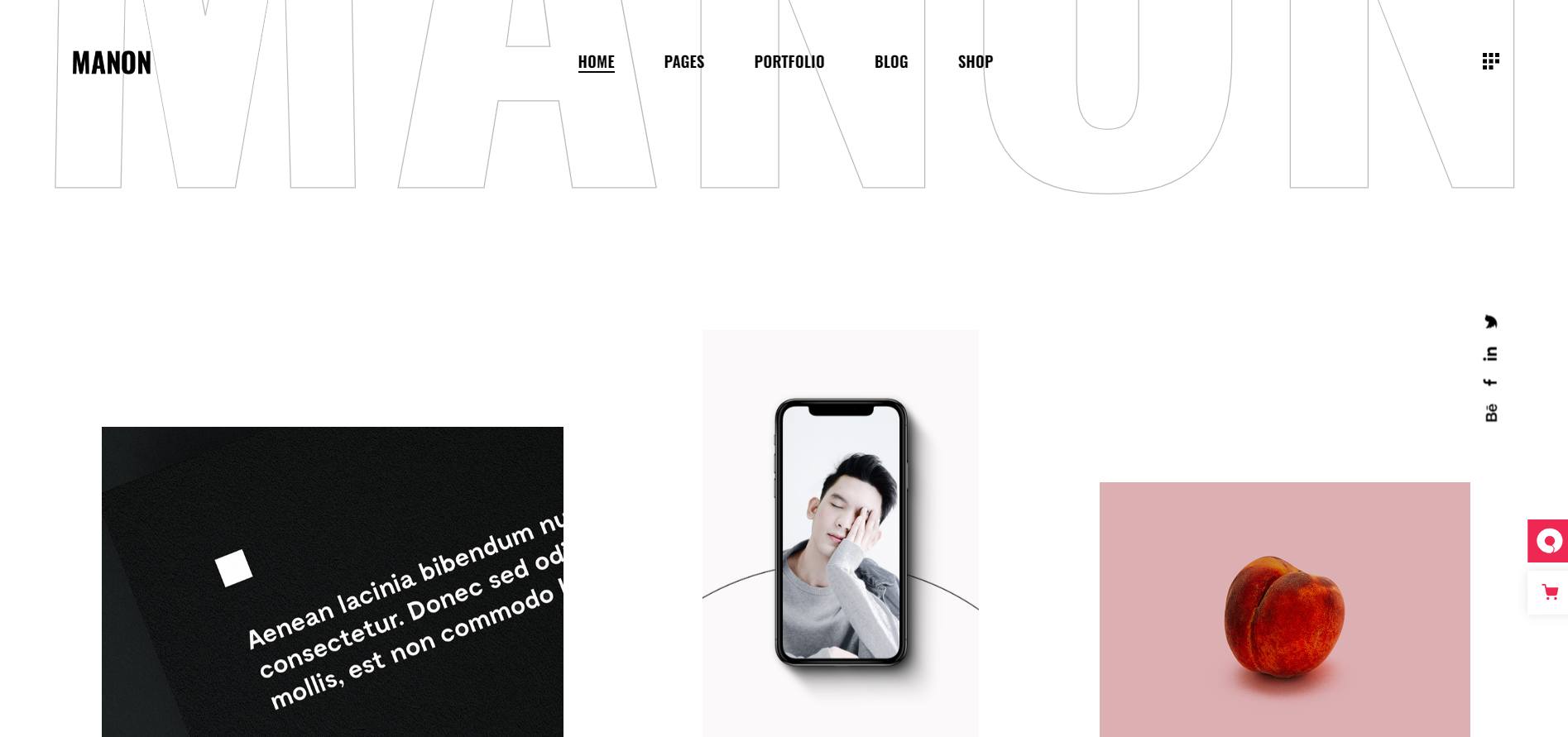 Manon WordPress Portfolio Theme