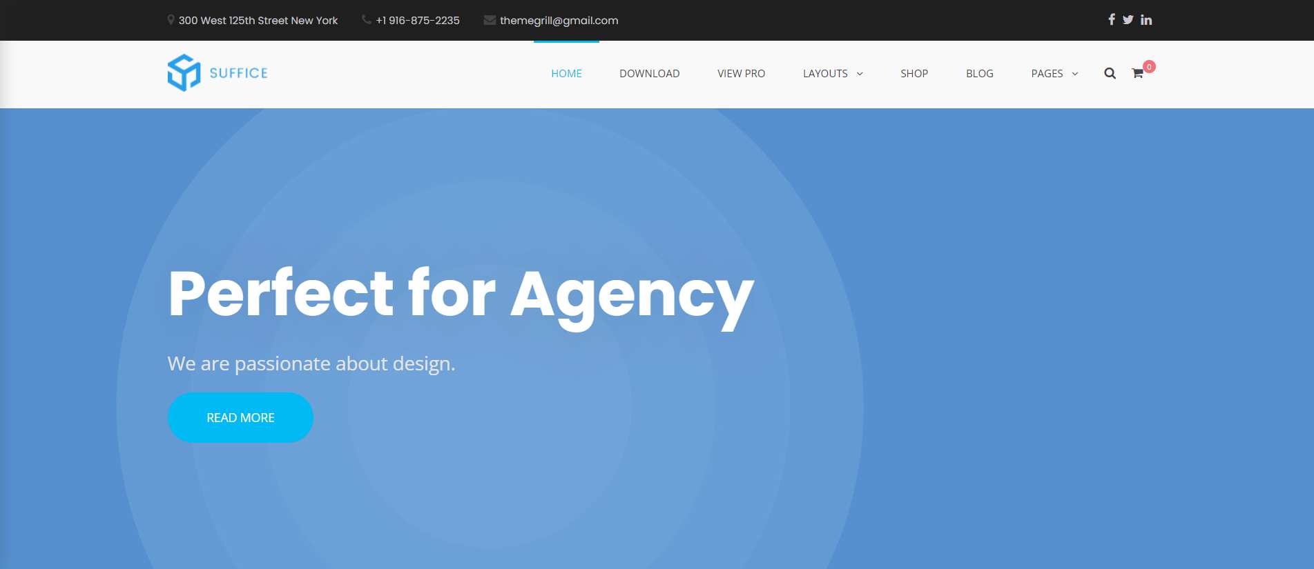 Suffice Portfolio WordPress Theme 