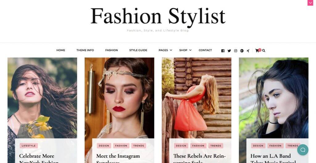 Fashion Stylist WordPress Theme