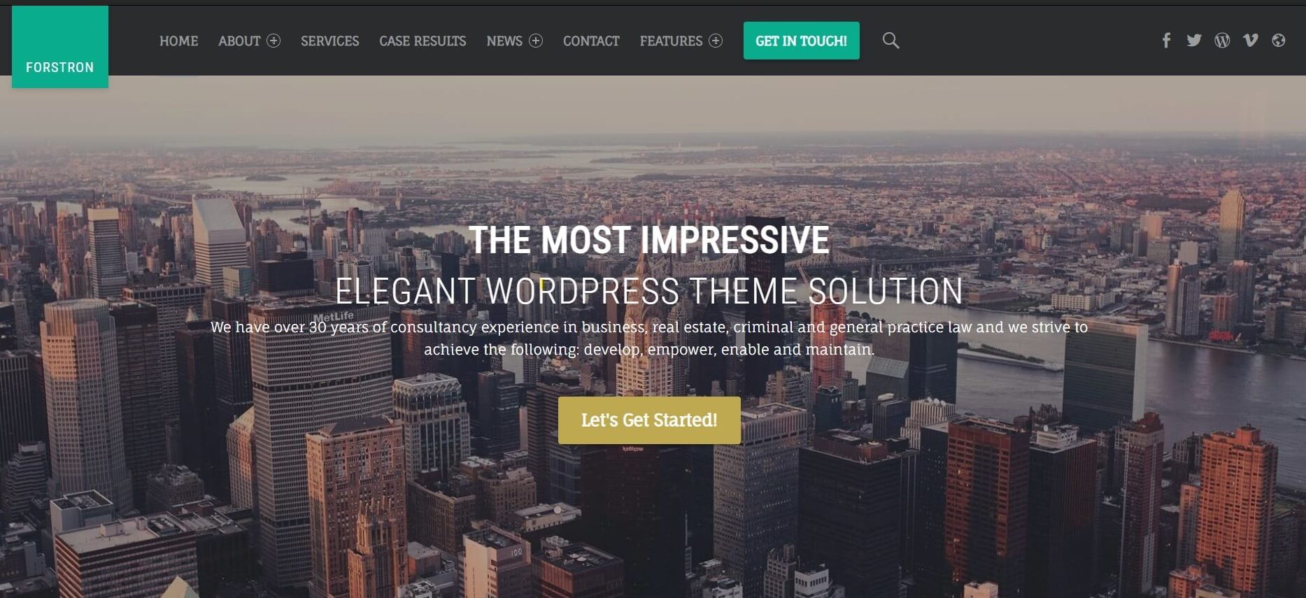 Forstron beaver builder wordpress theme