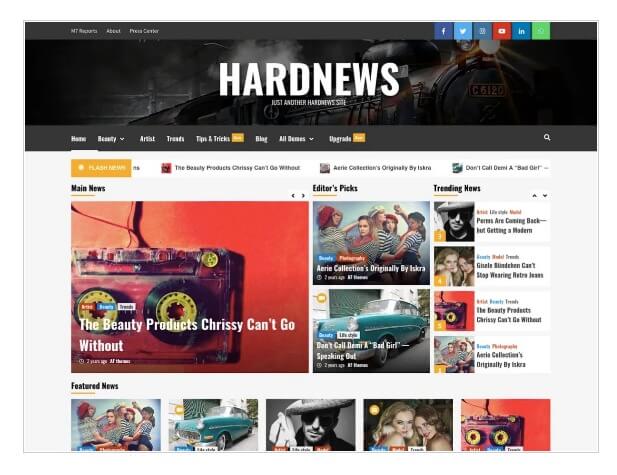 Hardnews Magazine Theme