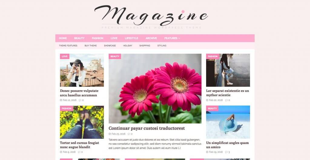 MH Feminine Mag Theme