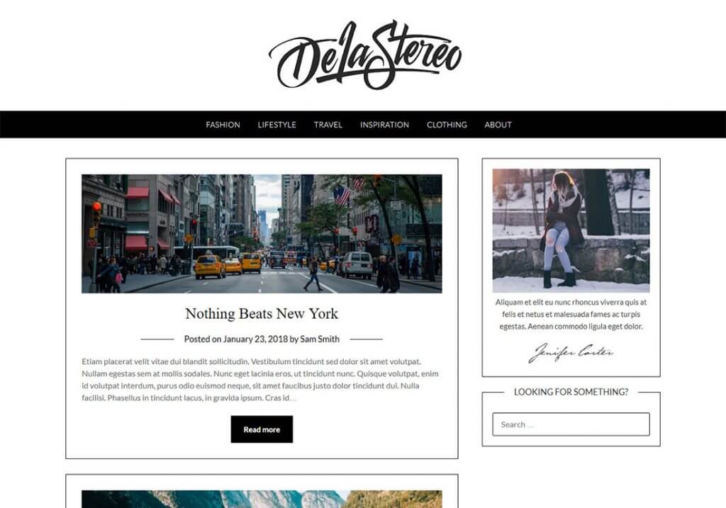Pink Personal Blogily Feminine WordPress Themes