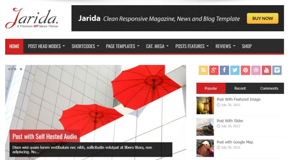 Jarida Theme
