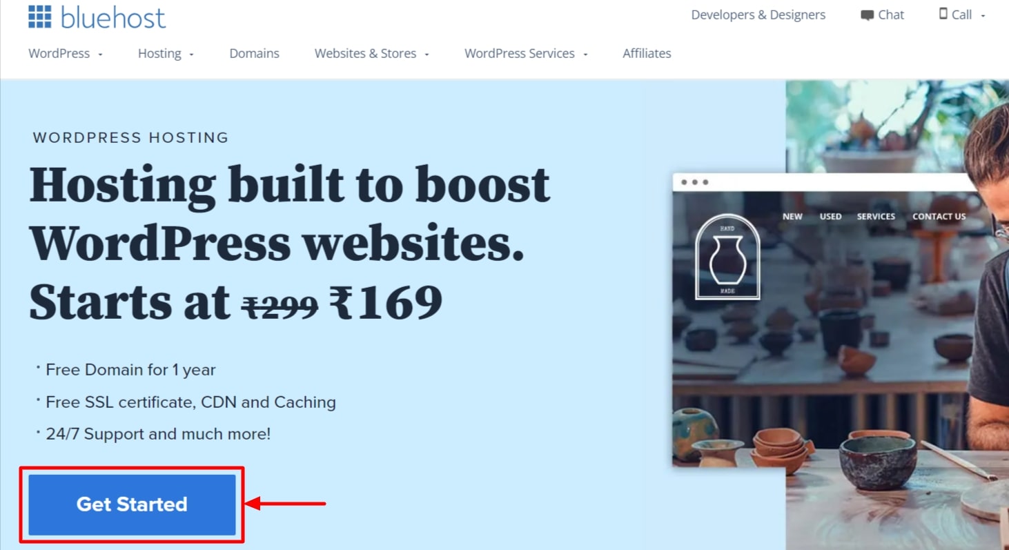 Get Started with Bluehost