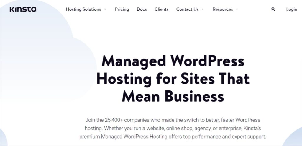 Kinsta Hosting Provider