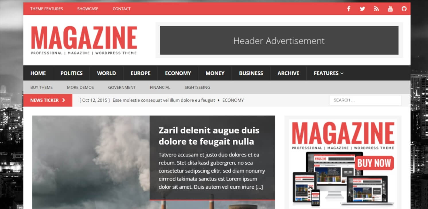 MH Magazine Theme