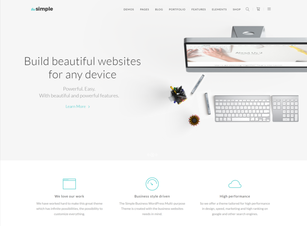 The Simple WordPress Theme