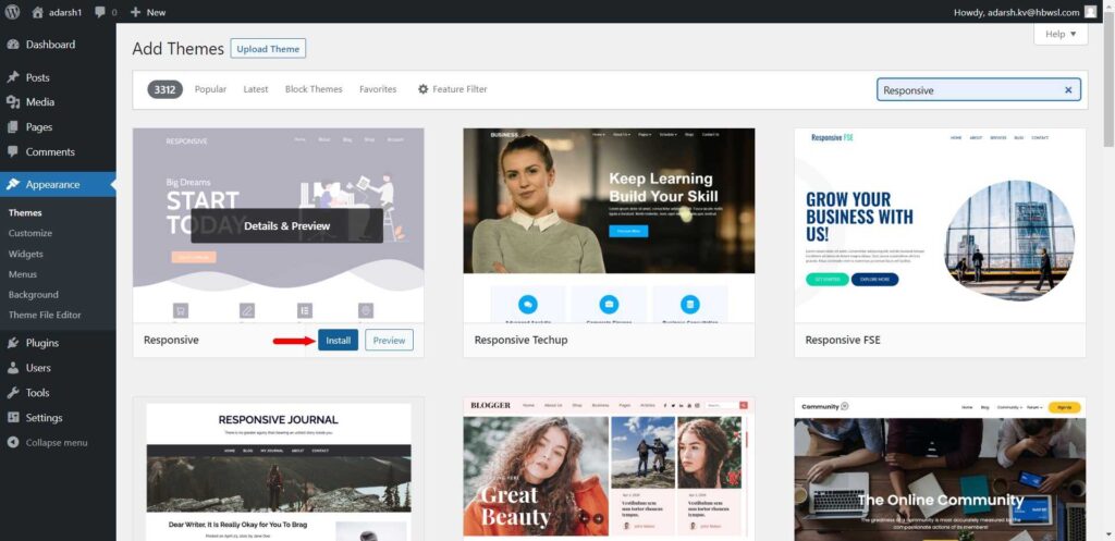 Responsive SEO theme install