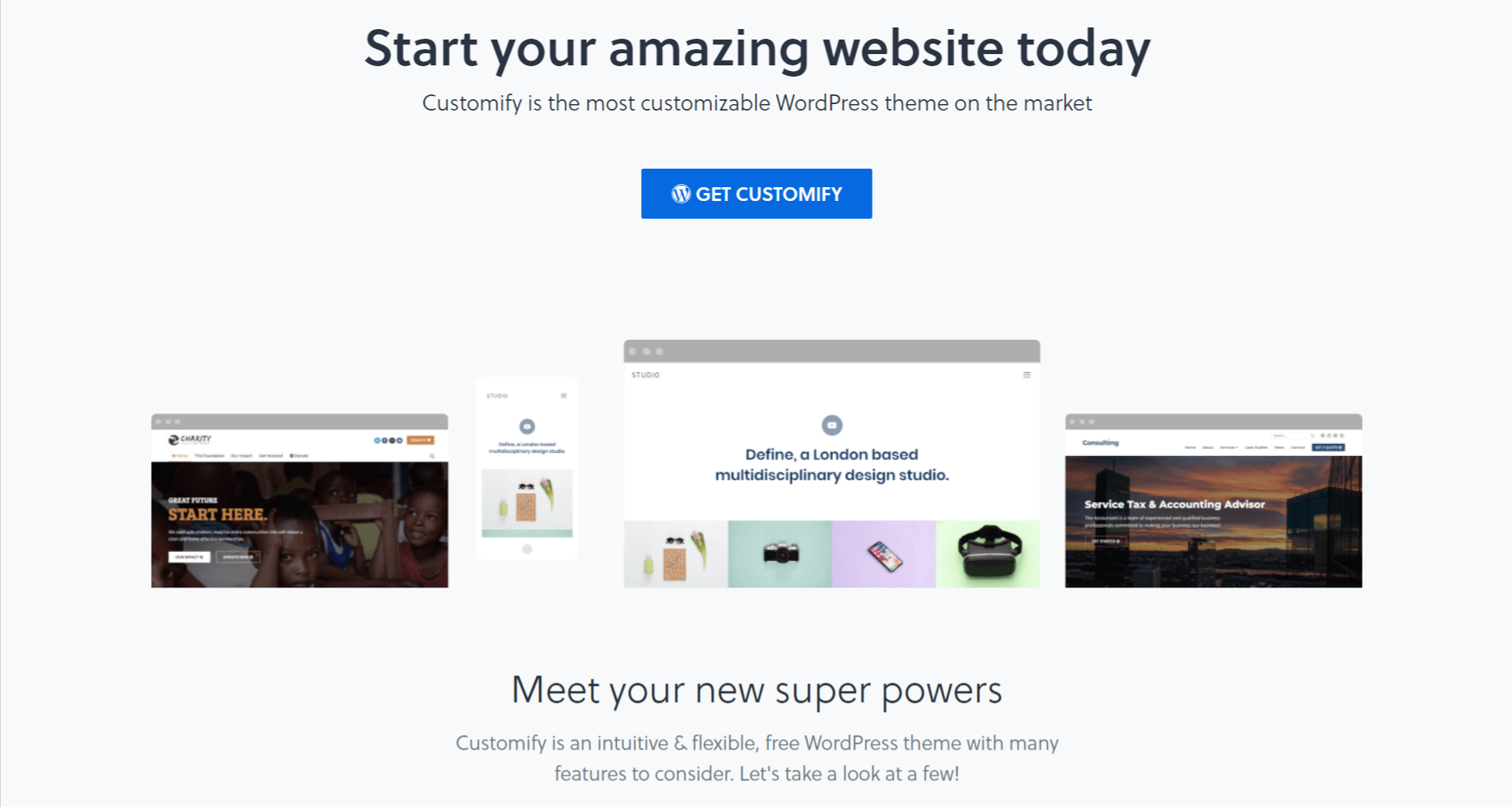 Customify WordPress Theme