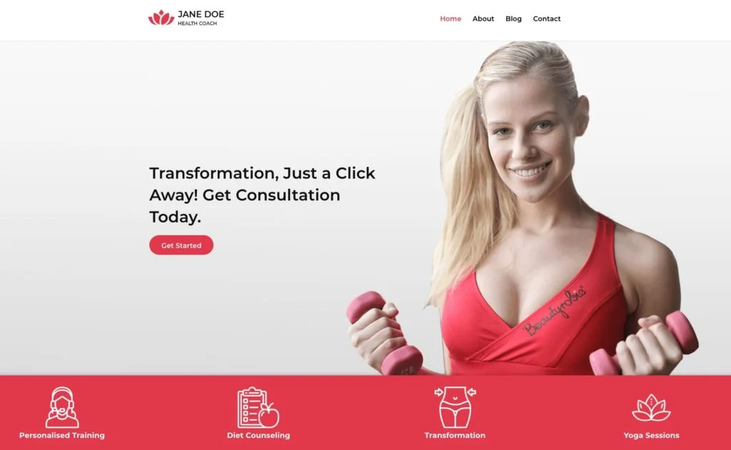 Health Coach WordPress Theme