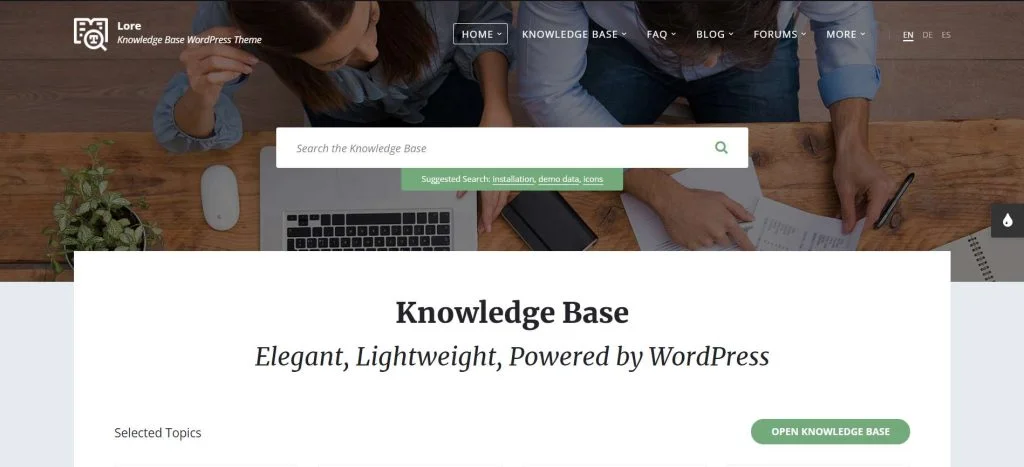 Lore WordPress Theme