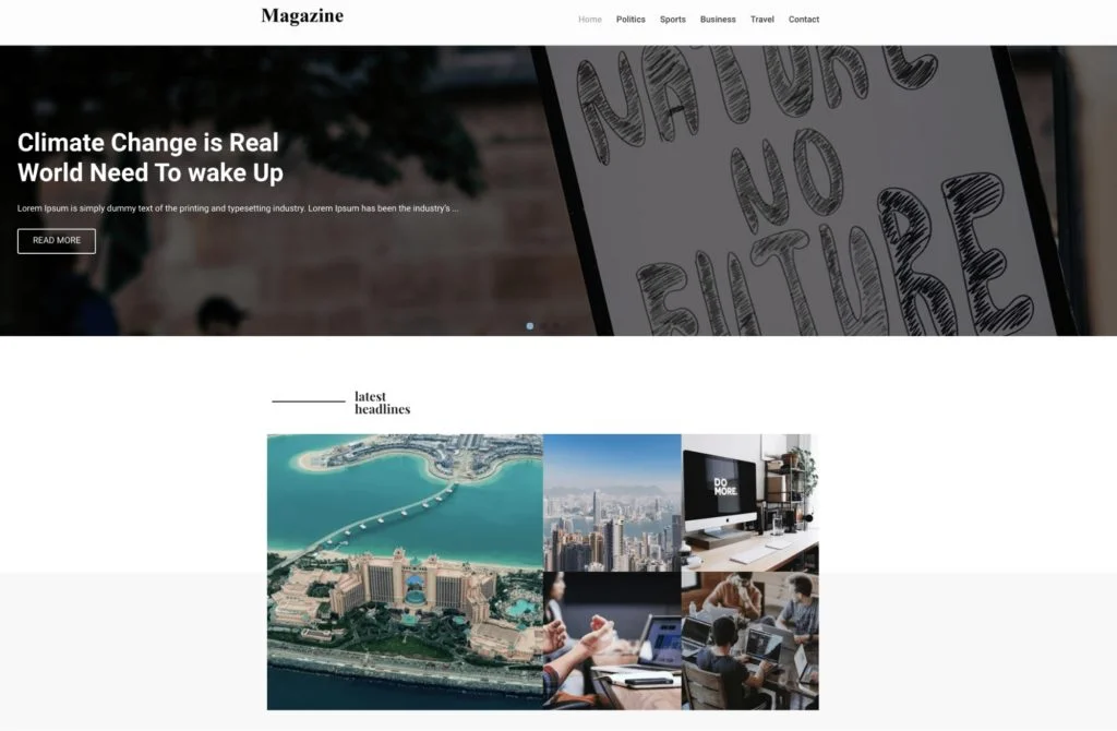 Magazine WordPress Theme