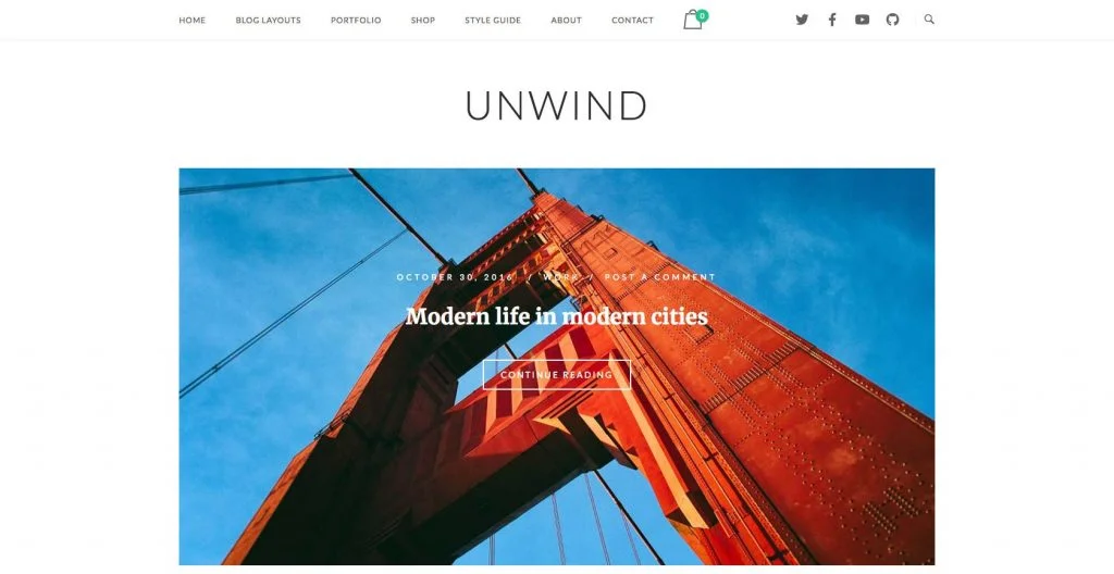 SiteOrigin Unwind Theme