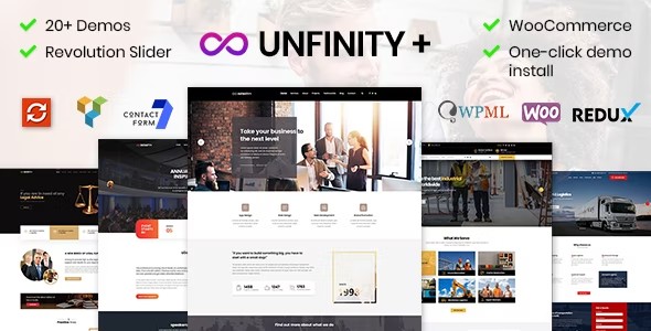 unfinity one page theme