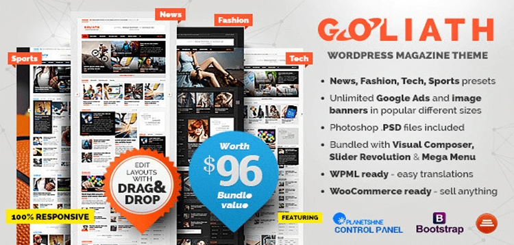 Goliath - Ads Optimized News & Reviews Magazine