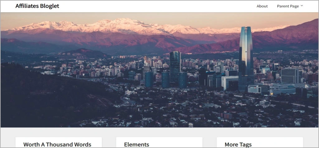 Affiliates Bloglet WordPress Theme