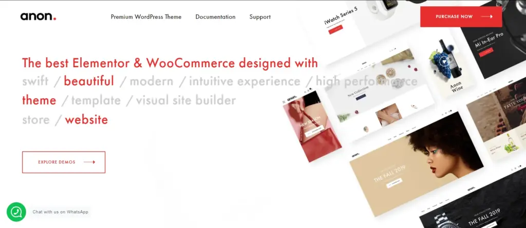 Anon Elementor WordPress Theme