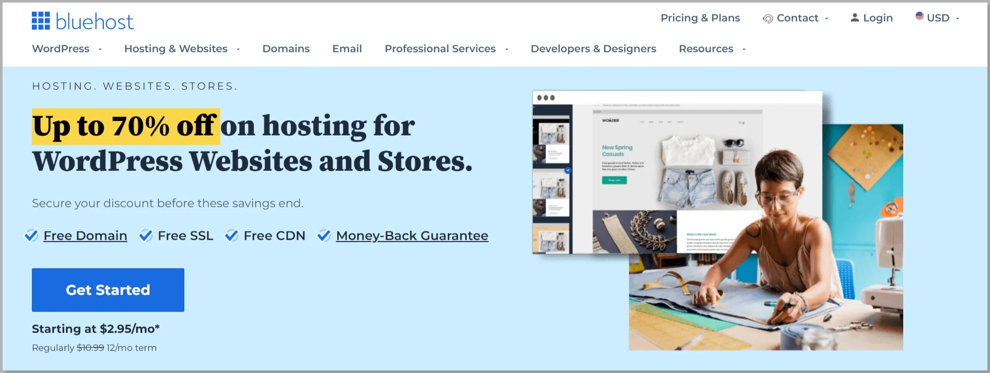 Bluehost hosting provider