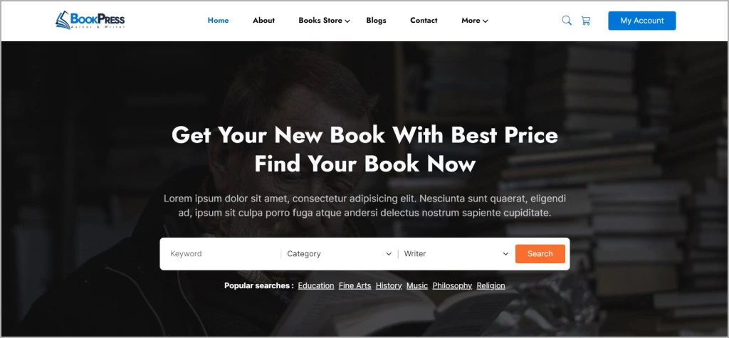 Bookpress Affiliate Marketing WordPress Theme