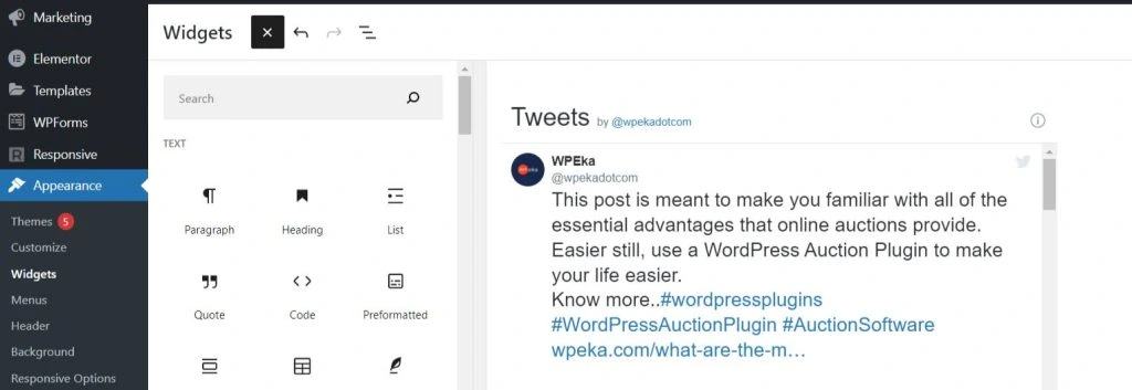 Embedding Tweet