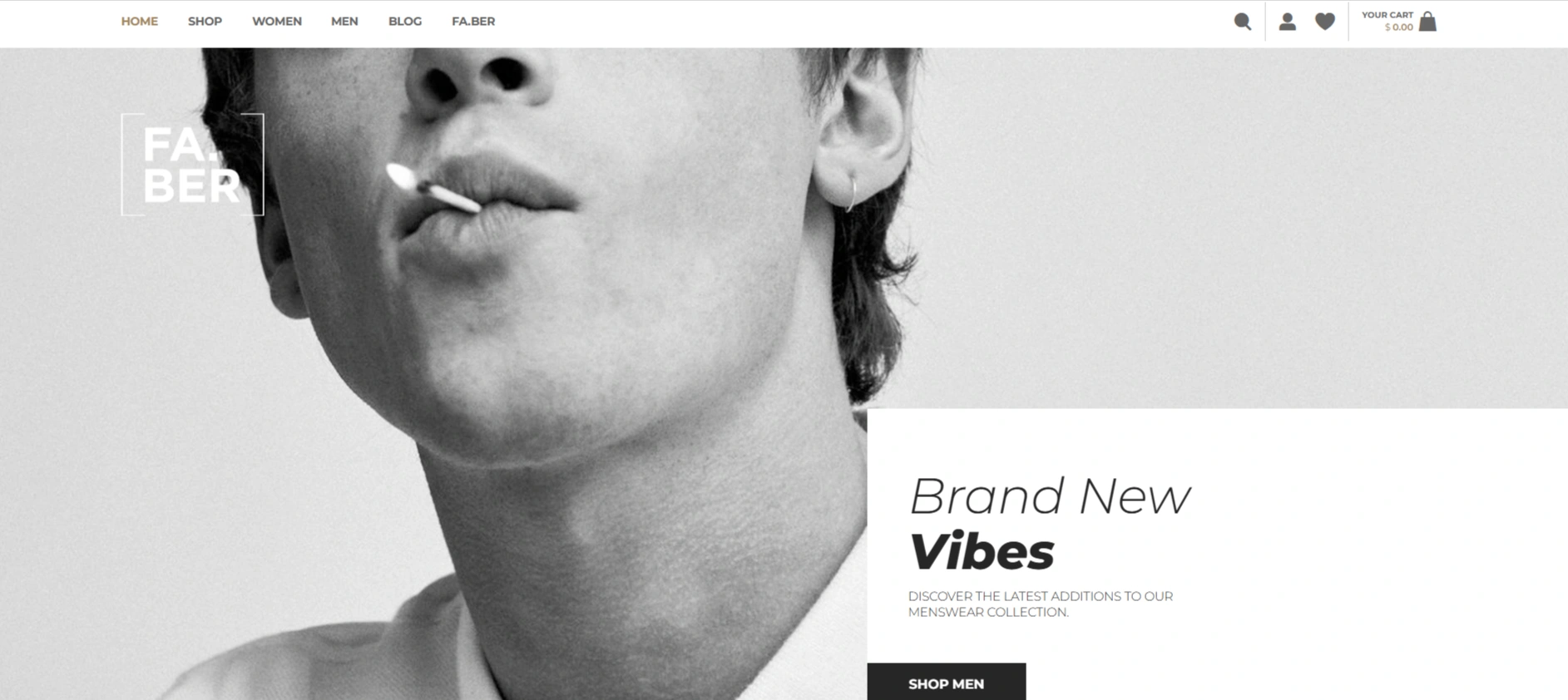 Faber Fashion & Clothing social media WordPress themes