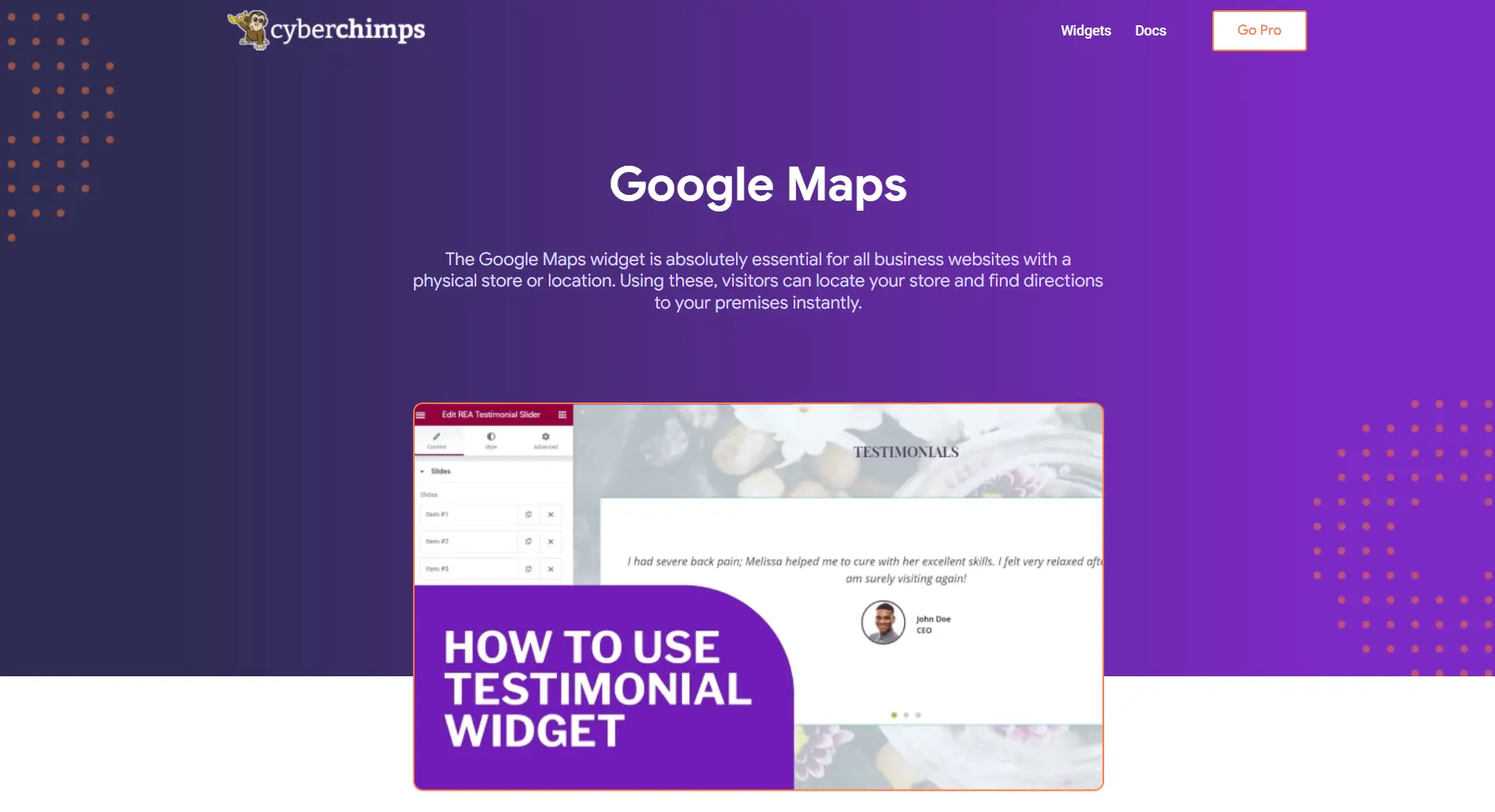 Google Map Widget
