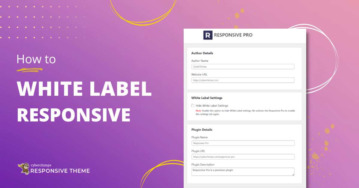 How to White Label Responsive Theme