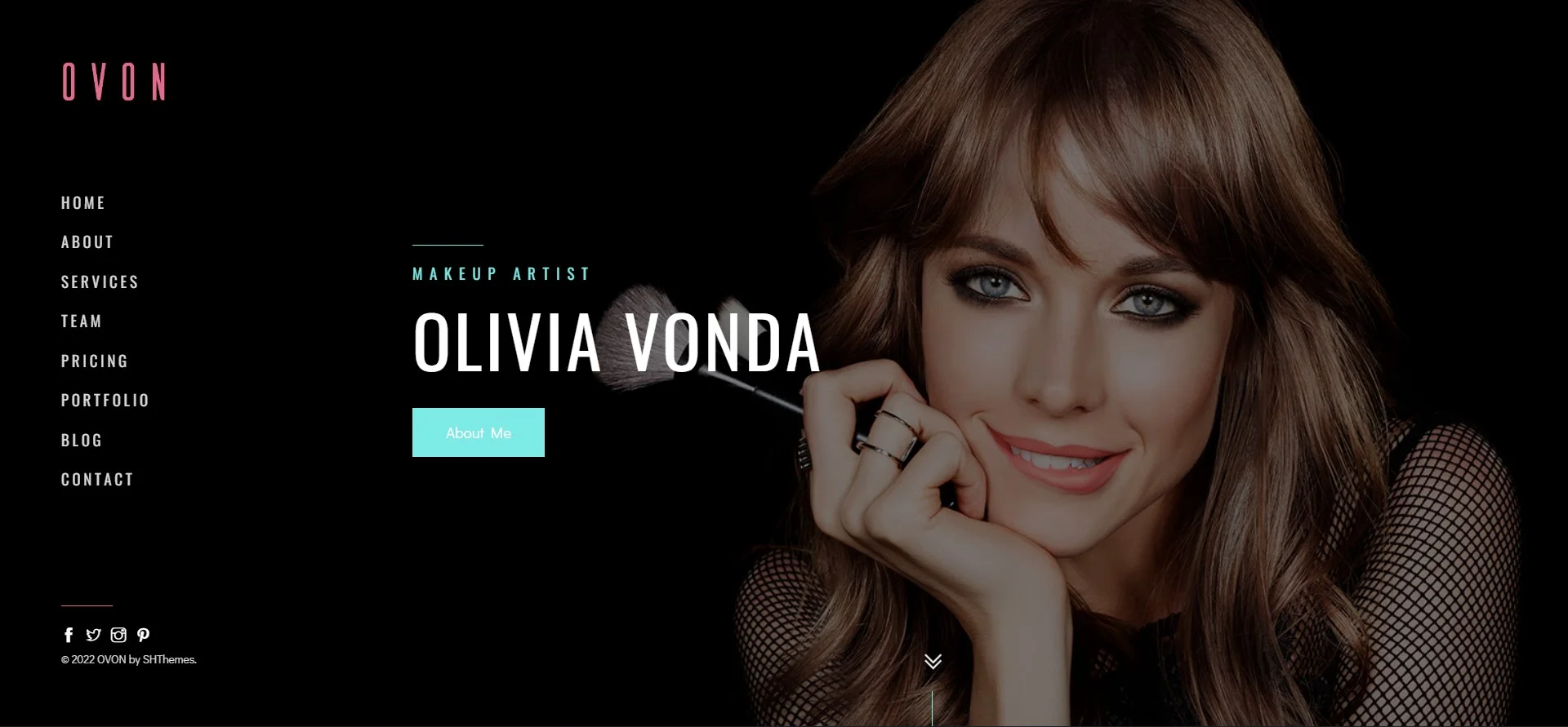 Ovon Makeup Artist WordPress Theme