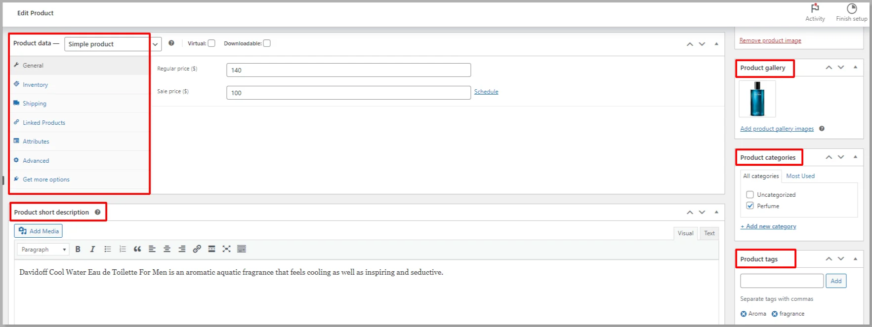 Categories and tags