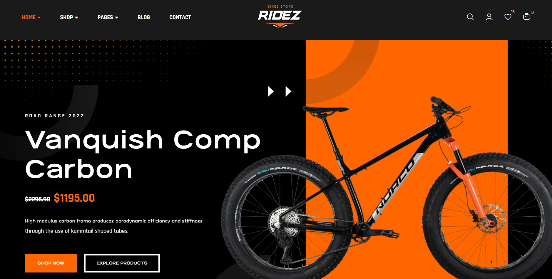 Ridez Elementor WodPress Theme