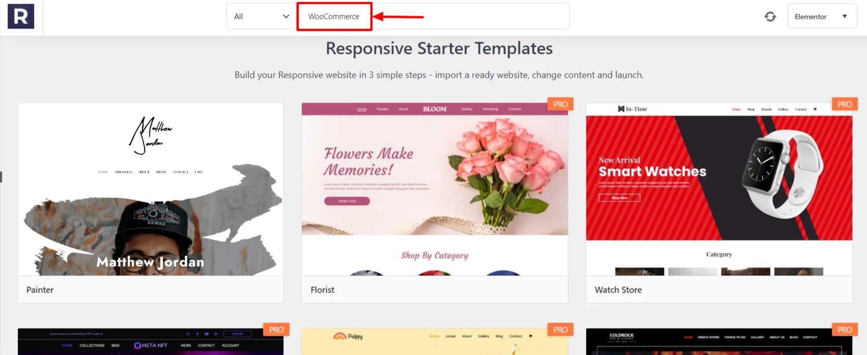 Search for WooCommerce