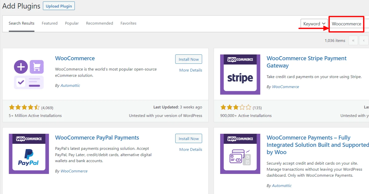 Search for WooCommerce
