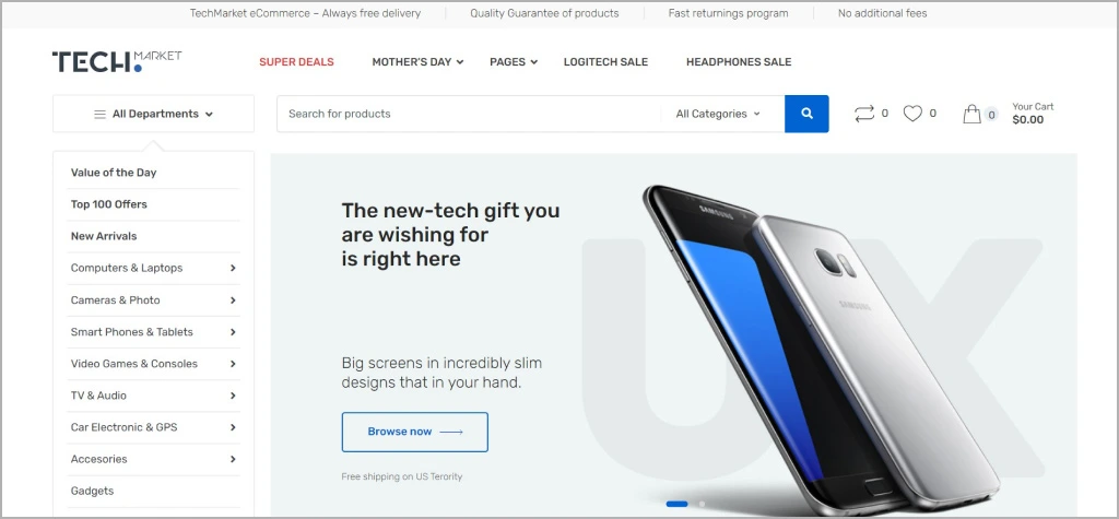 Tech market WooCommerce WordPress Theme