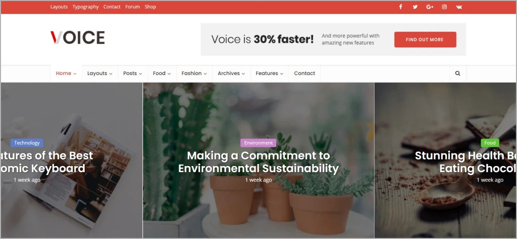 Voice - News Magazine WordPress Theme