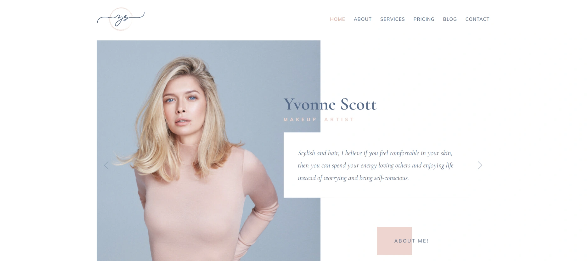 Yvonne - Makeup Artist WordPress Theme