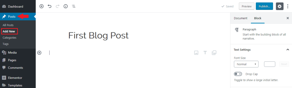 Add new post