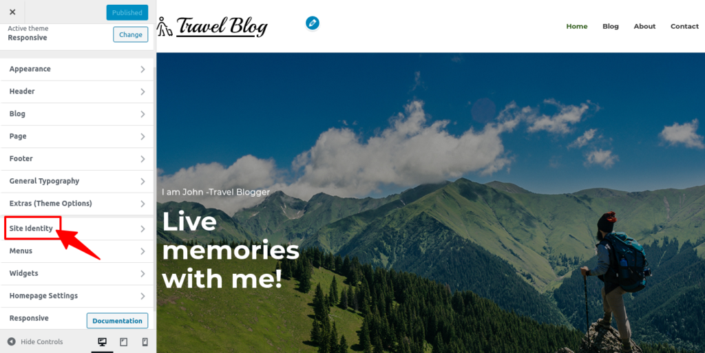 Site identity