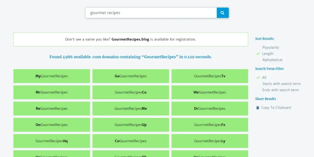 Lean Domain Search
