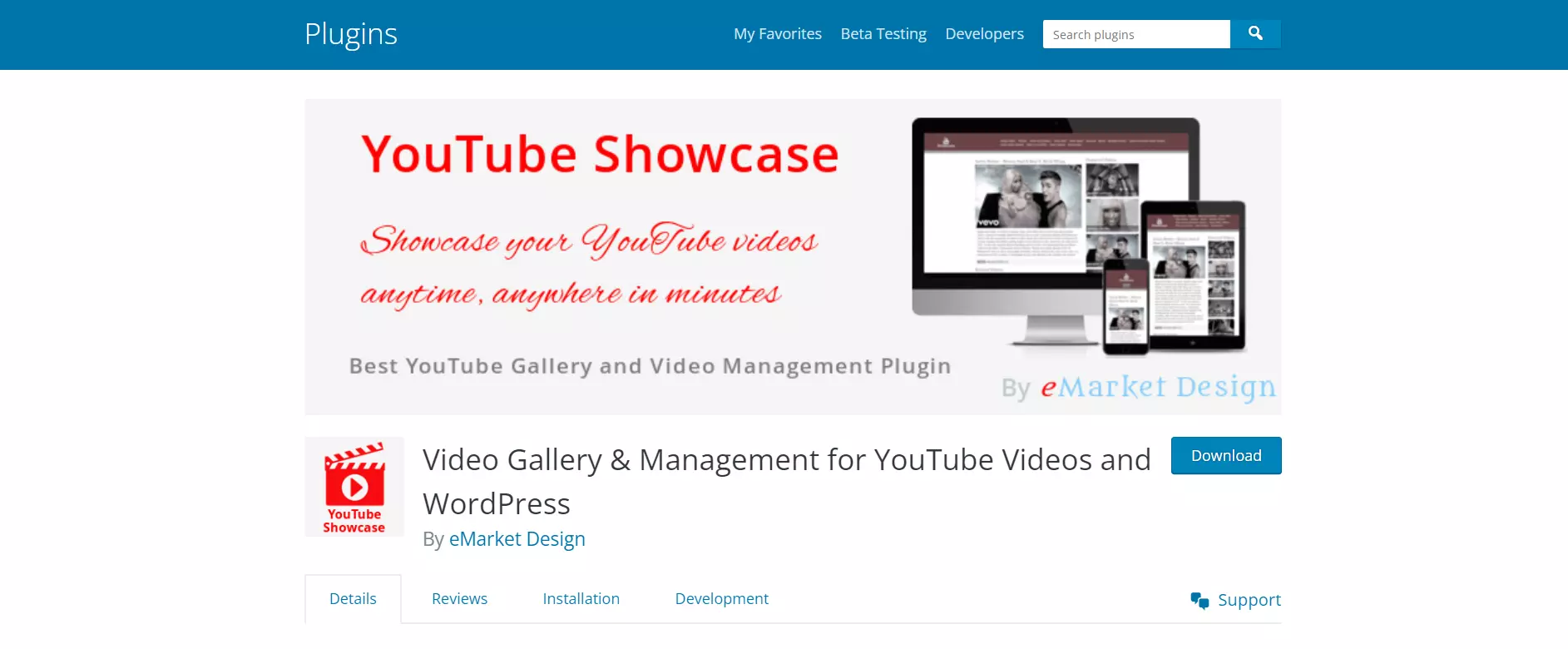 YouTube showcase